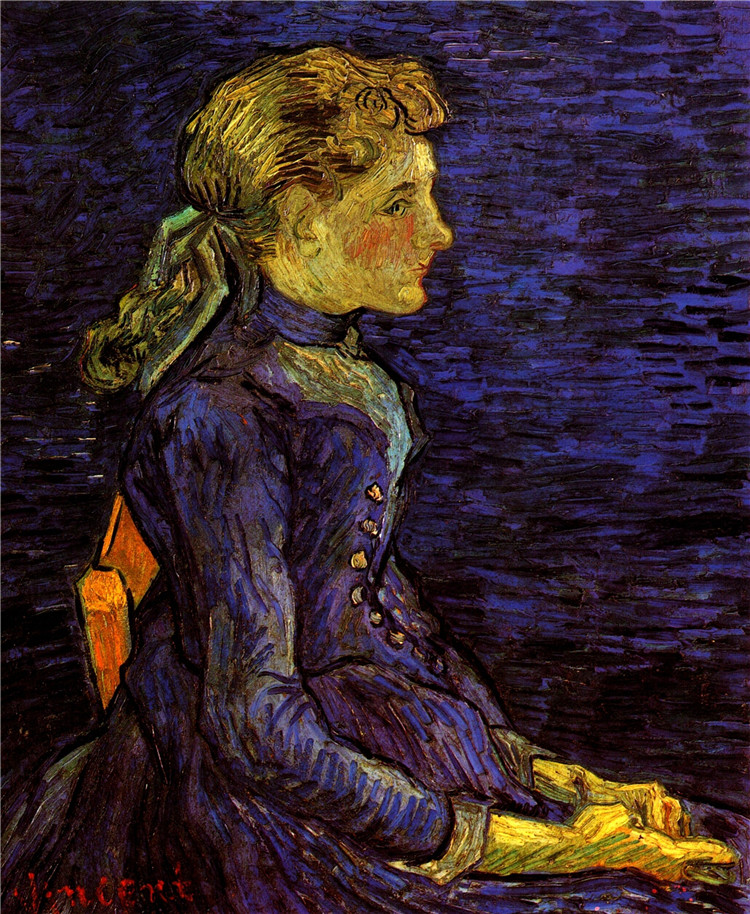 Portrait Of Adeline Ravoux 1890 Van Gogh Oil Painting